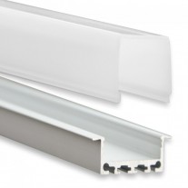 PN5 Regor C3 Aluminium Profil f. LED Stripes 2m + Plast Opal