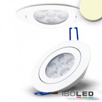 LED spot för inbyggnad, vit 15W, 72°, rund, varmvvit, dimbar 