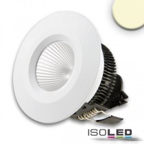 LED Downlight COB, IP54, 8W, Aluminium vit, varmvit