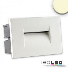 LED Vägglykta för inbyggnad IP65, 3W, varmvit,vit