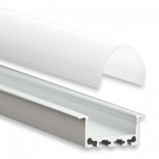 PN5 Heka C4 Aluminium Profil f. LED Stripes 2m + Plast Opal