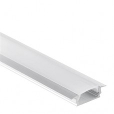 PL8 Subra Aluminium Profil för LED stripe 1m/2m + Frostad/Klar