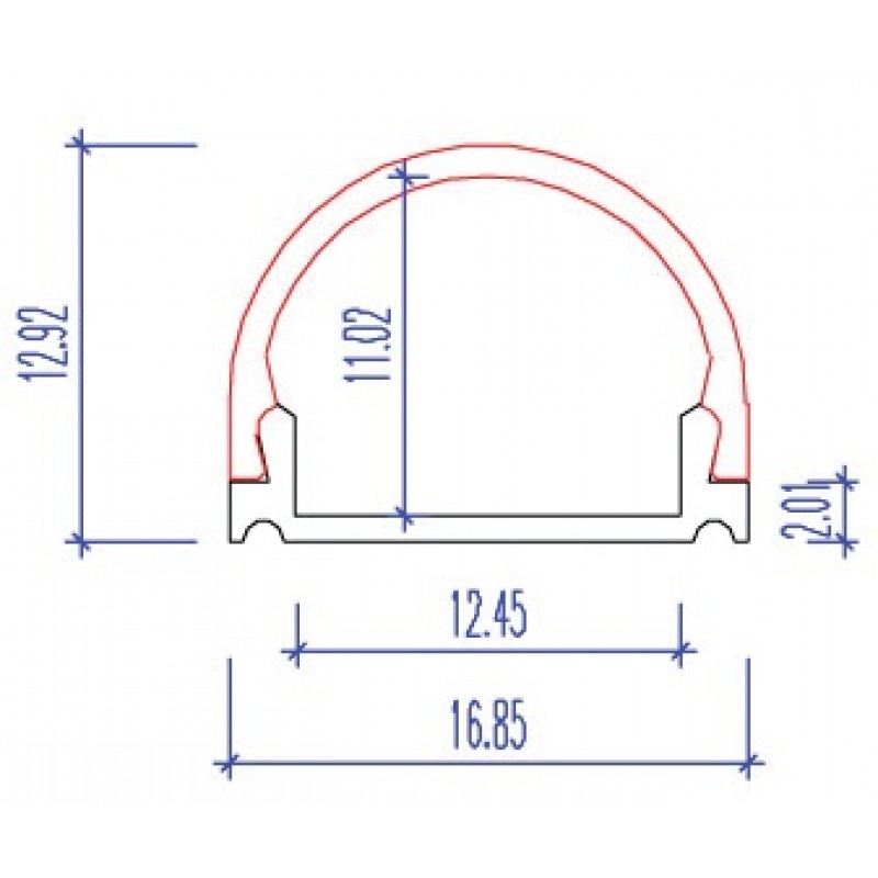 led strip profiel p16